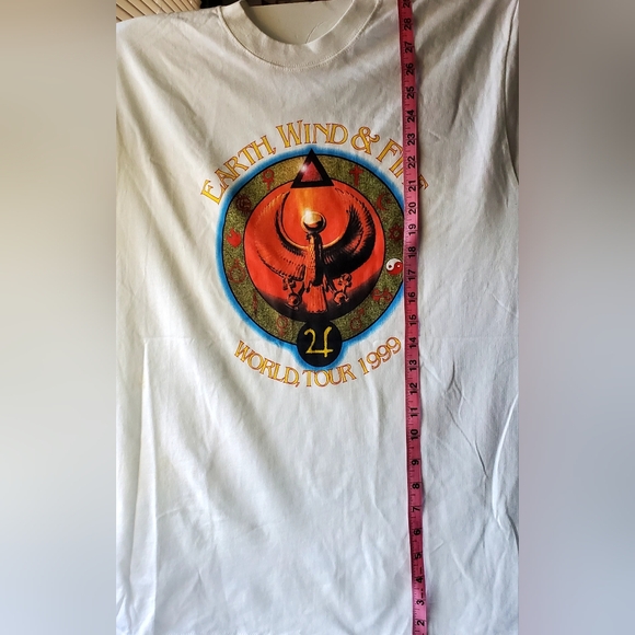 Vintage EARTH WIND & FIRE T Shirt Band Afro Pop XL. 1999 World Tour  NWOT - Picture 2 of 4